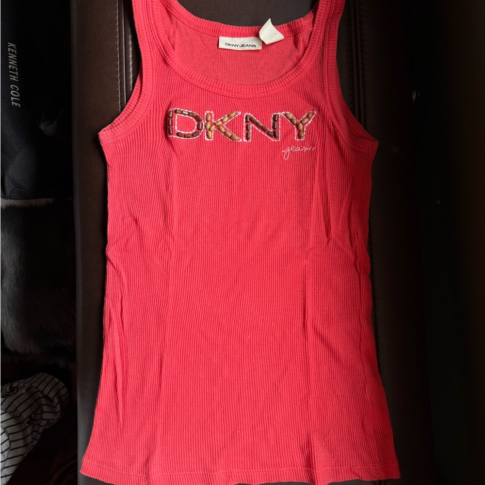 DKNY Coral Fitted Tank Top
